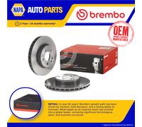 2x Brake Discs Pair Vented Front 300mm 09.8404.11 Brembo Set 4474210512 Quality