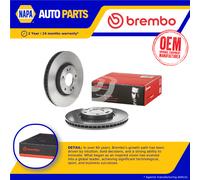 2x Brake Discs Pair Vented Front 300mm 09.A532.11 Brembo Set 517122Y000 Quality