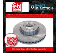 2x Brake Discs Pair Vented Front 300mm 196211 Febi Set 2252901 2252903 2279487