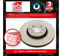 2x Brake Discs Pair Vented Front 300mm 30697 Febi Set 7701207897 8200046548 New