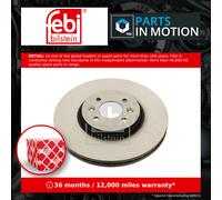 2x Brake Discs Pair Vented fits RENAULT GRAND SCENIC Mk2 2.0 Front 04 to 09 Set