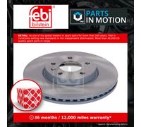 2x Brake Discs Pair Vented fits VAUXHALL ASTRA H, J Front 09 to 20 300mm Set New