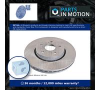 2x Brake Discs Pair Vented Front 300mm ADK84337 Blue Print Set 5531157L00 New