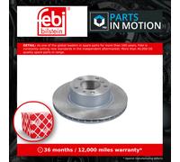 2x Brake Discs Pair Vented Front 302mm 04438 Febi Set 34101157503 34111157503