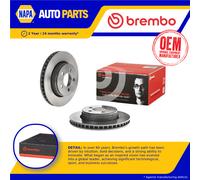 2x Brake Discs Pair Vented Front 302mm 09.C004.11 Brembo Set 52109938AB Quality