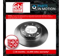 2x Brake Discs Pair Vented fits VW TARO 2.4D Front 89 to 97 2L 302mm Set Febi