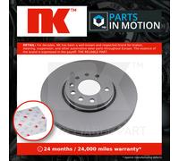2x Brake Discs Pair Vented Front 302mm 313648 NK Set 569004 93171500 95526652
