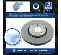 2x Brake Discs Pair Vented fits CHRYSLER VOYAGER 3.8 Front 95 to 01 EGH 302mm