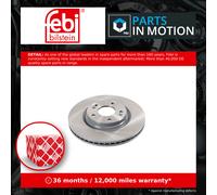 2x Brake Discs Pair Vented Front 304.9mm 108575 Febi Set 51712C1000 51712D7000