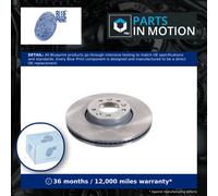 2x Brake Discs Pair Vented Front 304mm ADT343317 Blue Print Set 9805260180 New