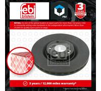 2x Brake Discs Pair Vented Front 305mm 24727 Febi Set 7701206673 7701206673SK