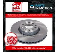 2x Brake Discs Pair Vented Front 306mm 184699 Febi Set 5WA615301 Quality New