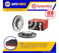 2x Brake Discs Pair Vented Front 312mm 09.8904.11 Brembo Set 7701208130 Quality