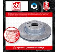 2x Brake Discs Pair Vented Front 312mm 22683 Febi Set A2204210912 2204210912 New