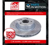 2x Brake Discs Pair Vented fits MERCEDES S500 W220 5.0 Front 98 to 05 312mm Set