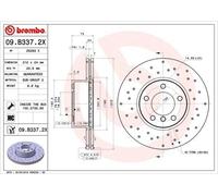 2x Brake Discs Pair Vented Front 312mm 30541 BREMBO Set BMW 1 SERIES 2011 -