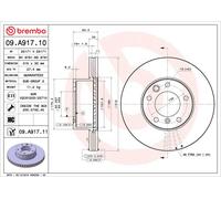2x Brake Discs Pair Vented Front 315mm 09.A917.11 Brembo Set 4634210012 Quality