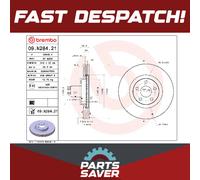 2x Brake Discs Pair Vented Front 316mm 09.N284.21 Brembo Set 2019816 2216733 New