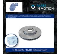 2x Brake Discs Pair Vented Front 316mm ADF124307 Blue Print Set 1380046 1404955