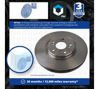 2x Brake Discs Pair Vented fits HONDA ACCORD CU2, CW2 2.4 Front 2008 on K24Z3
