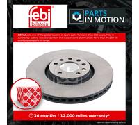 2x Brake Discs Pair Vented Front 321mm 44122 Febi Set 0569017 093185817 93185817