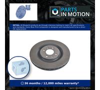 2x Brake Discs Pair Vented Front 323mm ADP154357 Blue Print Set 4249L6 Quality