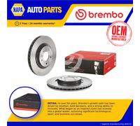 2x Brake Discs Pair Vented Front 325mm 09.A603.11 Brembo Set C2C41250 JLM20617