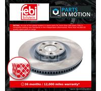 2x Brake Discs Pair Vented Front 325mm 196876 Febi Set 2480591 2494604 Quality