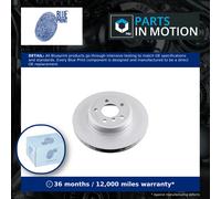 2x Brake Discs Pair Vented Front 325mm ADB114345 Blue Print Set 34113400151 New