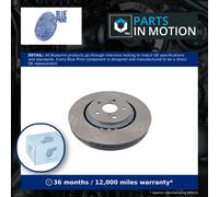 2x Brake Discs Pair Vented Front 328mm ADT343312 Blue Print Set 4351248140 New