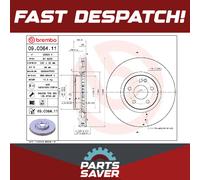 2x Brake Discs Pair Vented Front 330mm 09.C064.11 Brembo Set 4474210012 Quality