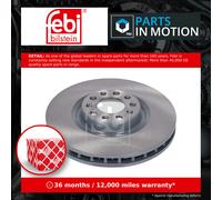 2x Brake Discs Pair Vented Front 330mm 186033 Febi Set 50532932 Quality New