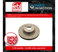 Febi Bilstein 21086 Brake Disc x1 Fits Mercedes-Benz S-Class S 55 AMG 1998-2005