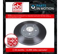 2x Brake Discs Pair Vented Front 330mm 44066 Febi Set K04779712AA K68192969AA