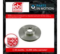 2x Brake Discs Pair Vented Front 332mm 21177 Febi Set 34116756045 34116765457