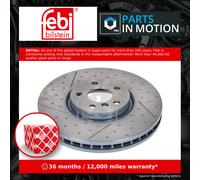 2x Brake Discs Pair Vented Front 335mm 185854 Febi Set 34106864133 Quality New