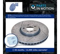 2x Brake Discs Pair Vented Front 335mm ADBP430174 Blue Print Set 34106864133 New
