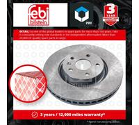 2x Brake Discs Pair Vented Front 337mm 39188 Febi Set 013502215 0569080 0569081