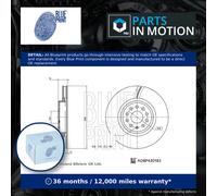 2x Brake Discs Pair Vented Front 340mm ADBP430183 Blue Print Set 1EA615301A New