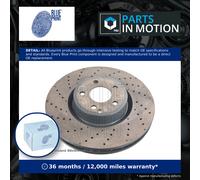 2x Brake Discs Pair Vented Front 342mm ADBP430055 Blue Print Set A231421101207