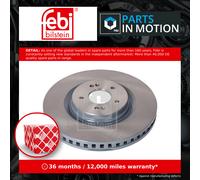 2x Brake Discs Pair Vented Front 345mm 184761 Febi Set 51712L1700 Quality New