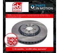 2x Brake Discs Pair Vented Front 345mm 196937 Febi Set 10893373 11713644 Quality