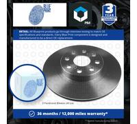 2x Brake Discs Pair Vented Rear 263mm ADT343143 Blue Print Set 4243117050 New