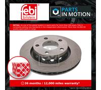 febi bilstein 43869 Brake Disc Set (2 Brake Disc) rear, internally ventilated, No. of Holes 5