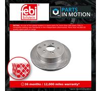 2x Brake Discs Pair Vented Rear 277.5mm 108659 Febi Set 26700SG000 Quality New