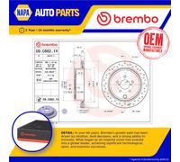 2x Brake Discs Pair Vented Rear 290mm 09.C662.1X Brembo Set 26700AJ010 Quality