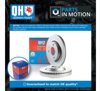 2x Brake Discs Pair Vented Rear 294mm BDC5473 Quinton Hazell Set 7E0615601D New