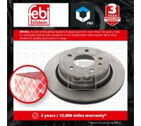 2x Brake Discs Pair Vented Rear 300mm 01721 Febi Set 34211155501 34211162967 New