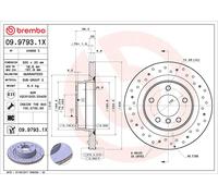 2x Brake Discs Pair Vented Rear 300mm 09.9793.1X Brembo Set 34216764651 Quality