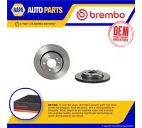 2x Brake Discs Pair Vented Rear 300mm 09.D422.11 Brembo Set 2N0615601 Quality